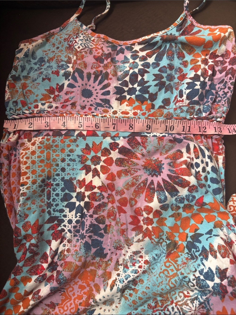 Multicolor Floral Hi-Low Sundress with Spaghetti Straps Size S - Picture 9 of 9
